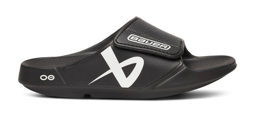 BAUER/OOFOS Men's OOahh Sport Flex Sandal – Black